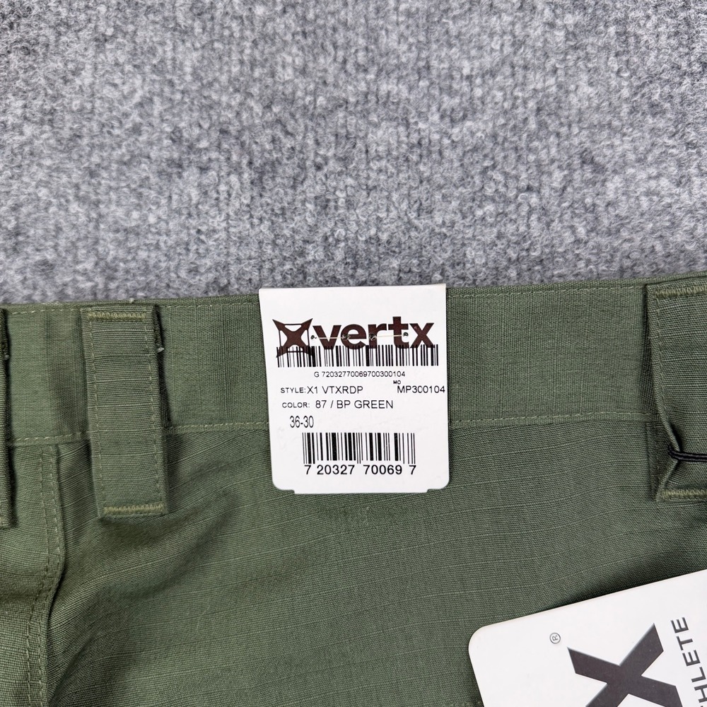 Vertx Pants Mens 36x30 Green X1 VTXRDP Ripstop Tactical Cargo Military NEW NWT - Picture 4 of 7